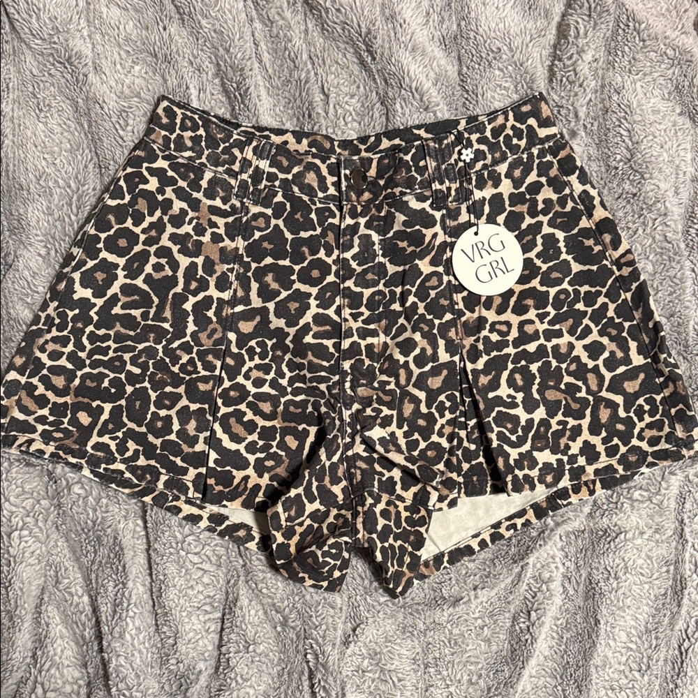 Brand New VRGGRL Leapord Shorts